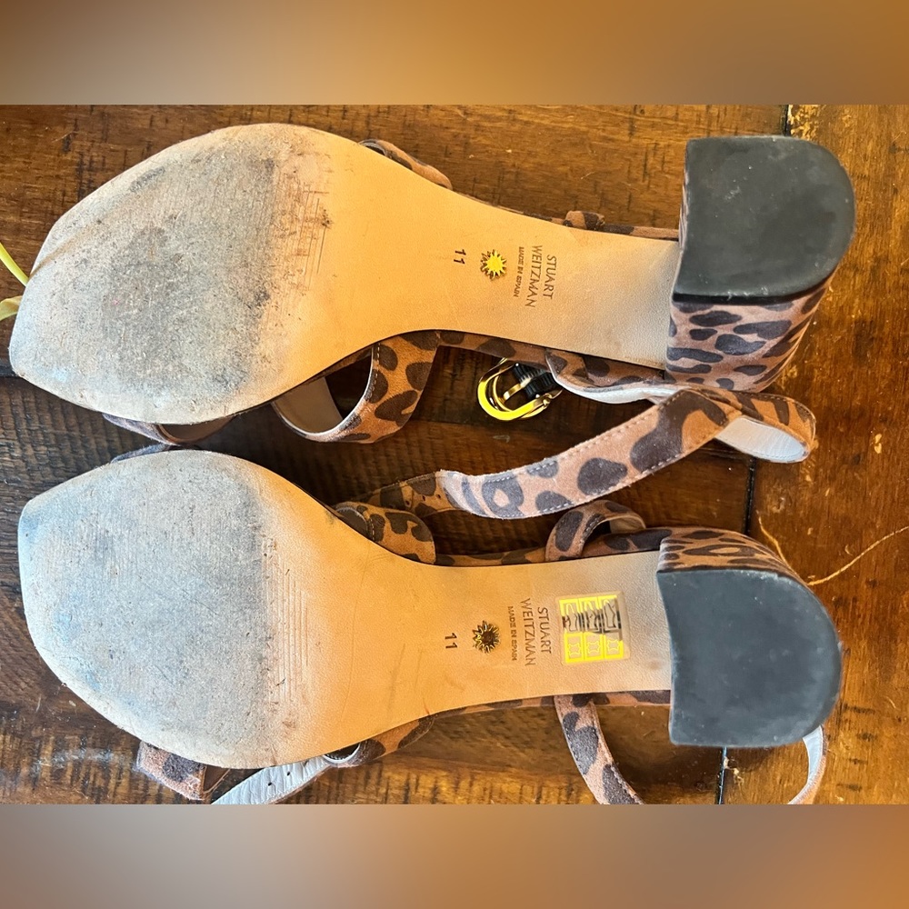 Stuart Weitzman Leopard Print Sandals - image 2